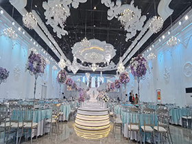 河南商丘LA210雙10寸線陣音響宴會廳案例